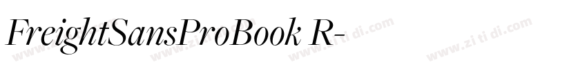 FreightSansProBook R字体转换 FreightSansProBook R字体转换